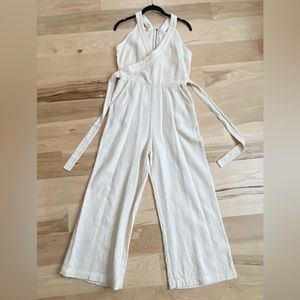 Anthropologie Jumpsuit - Size 8 - Cream Linen